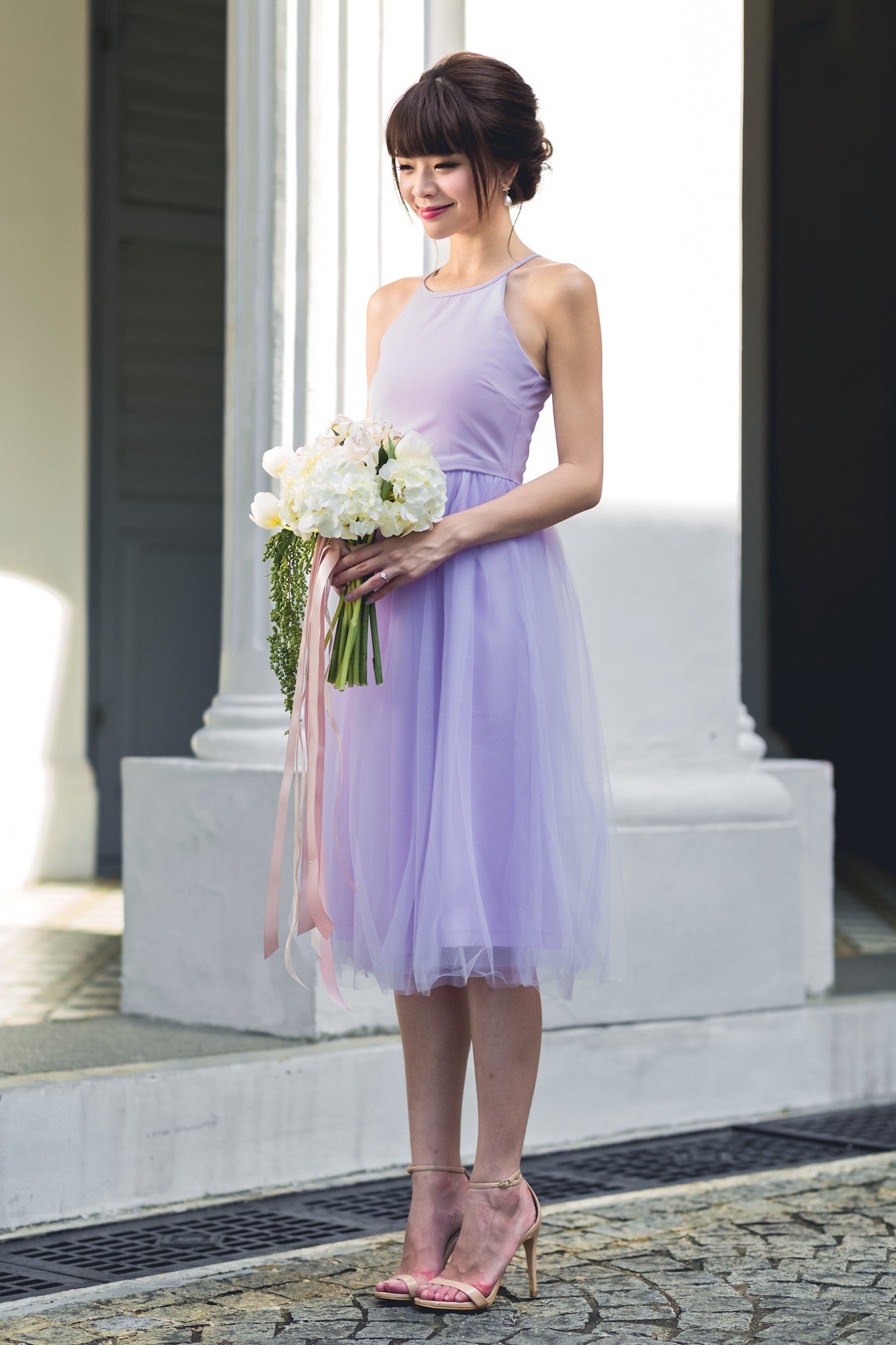 Purple hot sale dresses bridesmaid